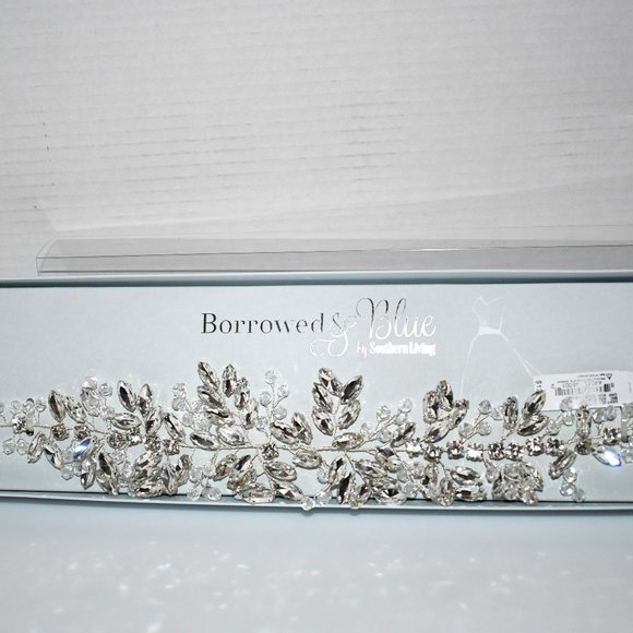 Borrowed & Blue by Southern Living, 2.75" Crystal Bead Belt #BLT10791 NWT - Picture 1 of 6